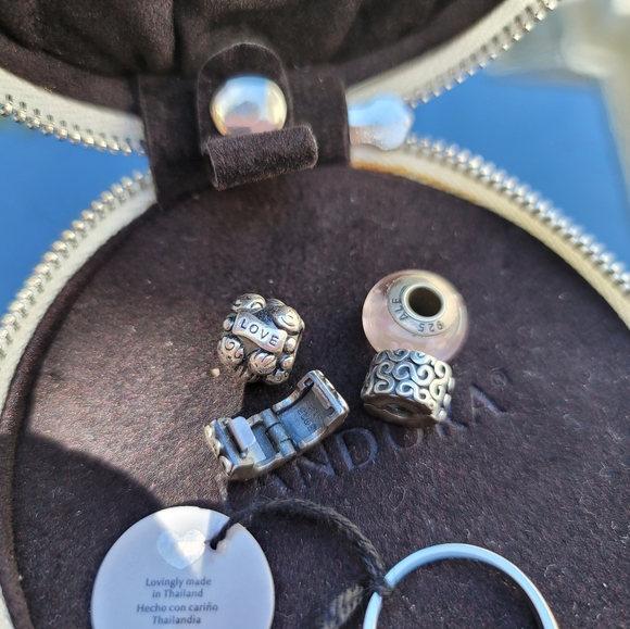 Pandora Bundle - Retired Charms, Wishbone Ring (9) & Limited Edition Case! - Picture 13 of 16